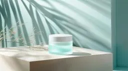항아리, 도기류, 꽃병, 화장품, 크림, 코스메틱, 뷰티, 목업, 목업이미지, 병, 유리병, ㅈ, 자, 그림자, 빛