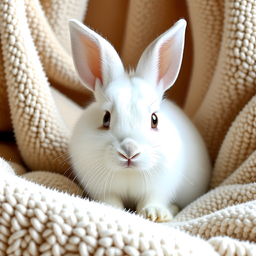 토끼, 귀여운, 흰색토끼, 갈색토끼, 스튜디오, 동물, 사랑스러운, 이불, Rabbit, Cute, White, rabbit, brown, a, studio, animals, Lovely, Blanket