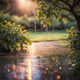 잎, 플레어, 여름, 초목, 자연, 옥외, 연못, 물, 나무, 햇빛