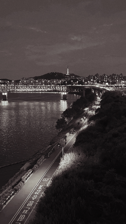 서울, 성수, 구름다리, seoul, night, view, 한강, 남산타워, N서울타워, 야경