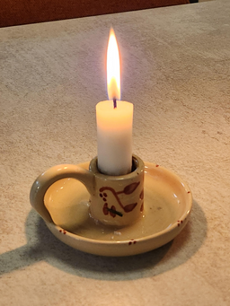 양초, 불꽃, 촛불, 감성, 분위기, 양초받침, 식탁, 실내