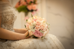 웨딩, 부케, 신부, dress, flower, white, wedding, wear, bouquet