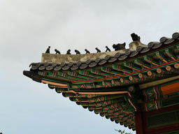 궁지붕끝조각상, 잡상, 액막이, 한국전통, Kroean, 단청, 지붕, Koreanroof, 어처구니