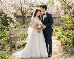 웨딩, 결혼, 웨딩사진, 결혼사진, 웨딩AI사진챌린지, 야외, 피크닉, 어부바, 키스