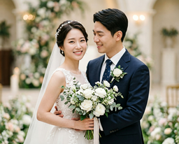 웨딩, 결혼, 웨딩사진, 결혼사진, 웨딩AI사진챌린지, 실내촬영, 프로포즈, 면사포