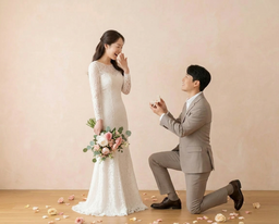 웨딩, 결혼, 웨딩사진, 결혼사진, 웨딩AI사진챌린지, 실내촬영, 프로포즈, 면사포