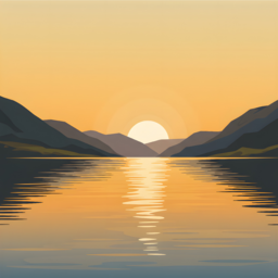 호수, 일몰, 산, 자연, 풍경, 고요함, 구름, 하늘, 빛, 반사, 평화, 물, 산봉우리, 황혼, 잔잔함