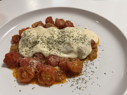 음식, 음식프레젠테이션, 그릇, 식사, 토마토, 마리네이드, 치즈, 미슐랭, 레스토랑
