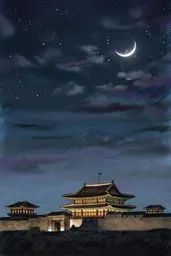경복궁, 밤하늘, 별, 감성