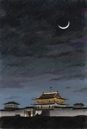 경복궁, 밤하늘, 별, 감성