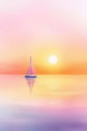 추상, 수채화, 열대, 섬, 일몰, 핑크, 오렌지, 보라색, 이국적인, 반사, 자연, 배경, 해변, 바다, 팜, 여름, 나무, 물, 태양, 모래, 하늘, 풍경, 벡터, 삽화, 여행, 휴가, 파도, 천국, 휴일, 연안, 손바닥
