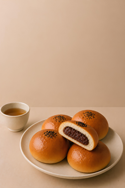 빵, 음식, 음식프레젠테이션, 그릇, 식물, 생산하다, 커피, 커피잔, 단팥빵, 베이커리