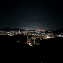 도시, 야경, 밤하늘, 자연과도시, 도시불빛, 밤과도시