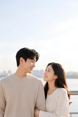 성인, 여성, 사람, 얼굴, 행복하다, 머리, 웃다, 데이트, 로맨틱, 연인