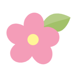 꽃, 꽃일러스트, 분홍꽃, 꽃송이, 초록잎, 귀여운, 핑크, 초록, 식물