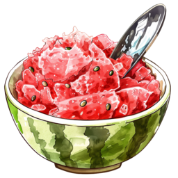 과일, 수박, 빙수, 아이스, 아이스크림, 시원한, 빨간색, 초록색, 여름, 디저트, 음식, 간식, Watermelon, fruit, food