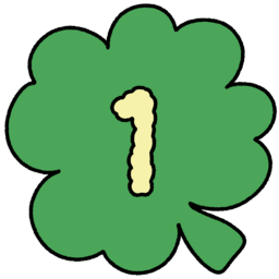 일러스트, 네잎클로버, 숫자, 1, 행운, 초록, 그린, 럭키, Green, Lucky, Number, 0, 2, 3, 4, 5, 6, 7, 8, 9, 넘버