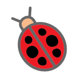 곤충, 무당벌레, 벌레, 무당벌레아이콘, 작은벌레, Ladybug, icon, 점박이무당벌레, insect, insecticon, 타원형벌레, 더듬이, 타원형곤충, 둥근, 검은점, 빨간색곤충
