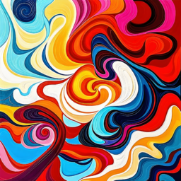 컬러, 색채, 미술, 유화, 화려한, 그림, art, 여성, 히피, 색깔, 아트, 풍경