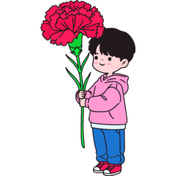 카네이션, 어버이날, 스승의날, 카네이션소녀, 카네이션소년, 소년, 소녀, 꽃을든, 꽃, 꽃선물, 꽃한송이, 한송이, 꽃을든아이, 플라워, 카네이션일러스트, 가정의달, 이벤트, 카네이션모음