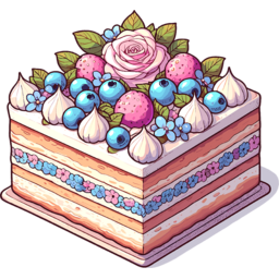 음식, 케이크, 조각케이크, 디저트, 카페, 달달한, 달콤한, 맛있는, 생일, 일러스트, 이미지, cake, sweet, cafe, dessert