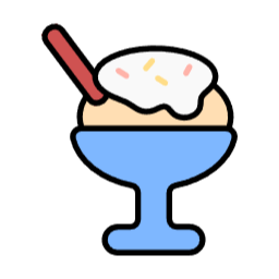 음식, 디저트, 아이스크림, 간식, svg
