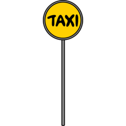 택시, 택시타는곳, 표지판, 택시승차장, Taxi, Taxirank