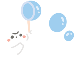 비누방울, 고양이, 캐릭터, 집중