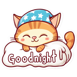 Goodnight, 굿나잇, 잠, Bedtime, 밤, 스티커, 동화, 캐릭터, 동물캐릭터, 동물, 동화캐릭터, 유아용스티커