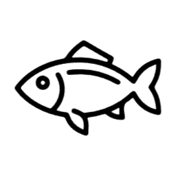 물고기, 생선, 라인아트, 선화, 아이콘, 심볼, 로고, 일러스트, 수산물, 해산물, 바다, 강, 자연, 동물, 낚시, 어류, 해양생물, 단순한, 미니멀, 그래픽, 벡터, 식재료, 건강, 유기농, 친환경