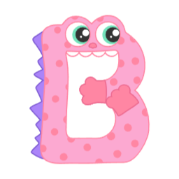 알파벳, 영어, 파닉스, 글자, 폰트, 공부, 대문자, 몬스터, b, 이니셜