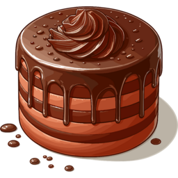 음식, 케이크, 초코케이크, 초코렛, 생일, 축하, 디저트, 카페, 달달한, 달콤한, 맛있는, 일러스트, 이미지, food, cake, chocolate, birthday, dessert, cafe, delicious