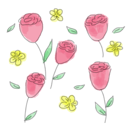튤립, 꽃그림, 꽃, 봄