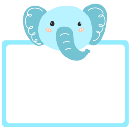 이름표, 네임택, 어린이집, 캐릭터, 귀여운, nametag, nameplate, cute, character, 코끼리, elephant