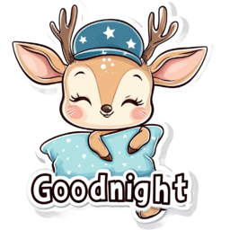 Goodnight, 굿나잇, 잠, Bedtime, 밤, 스티커, 동화, 캐릭터, 동물캐릭터, 동물, 동화캐릭터, 유아용스티커