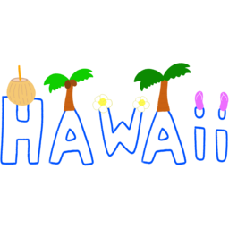 하와이여행, 하와이, 하와이도안, 하와이그림, 하와이일러스트, 해외여행
