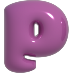 풍선, 글자, 풍선글자, 3d, 보라색