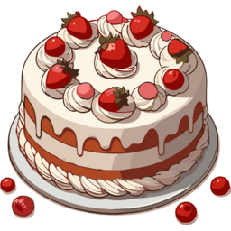 음식, 케이크, 생크림, 생일케이크, 축하, 디저트, 카페, 달달한, 달콤한, 맛있는, 일러스트, 이미지, cake, sweet, cream, strawberry, cafe, dessert, delicious