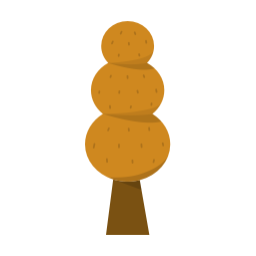 나무, 오렌지, 귀여운, 심플, 자연, 가을나무, 가을, 단풍, Tree, Fall, Autumn, Simple, Natural