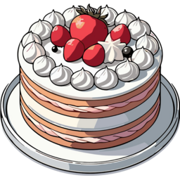 음식, 케이크, 생크림케이크, 생크림, 생일케이크, 축하, 디저트, 카페, 달달한, 달콤한, 맛있는, 일러스트, 이미지, cake, birthday, cream, celebrate, dessert, sweet, cafe, delicious