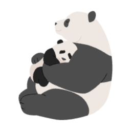 판다, 동물, 귀여운, 판다곰, 중국, 동물원, 엄마판다, 아기판다, 아기, 엄마, 안아주다, 옆모습