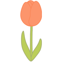 튤립, 튤립일러스트, 꽃, 꽃일러스트, 주황튤립, 꽃축제, 화원, 식물, 기념일, 축하, 꽃장식, 다꾸