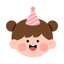 고깔, 생일, 일러스트, 파티, 축하, 행복, 생일파티, 어린이, 여자아이, 여자어린이