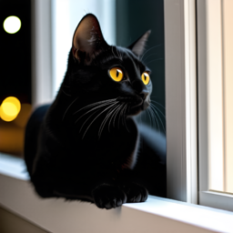 고양이, 검은고양이, 블랙, 검정, 까만고양이, 반려동물, 밤, 어둠, AI, 만화고양이, 애완동물, 애완묘
