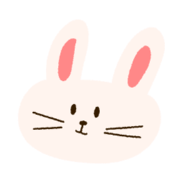 귀여운, 토끼, 동물, 손그림, 래빗, 십이지, 얼굴, 일러스트, 토끼그림, 분홍색토끼