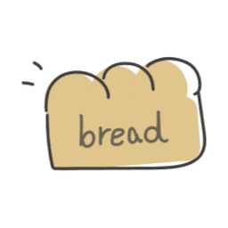 빵, 브레드, bread, 베이킹, 베이커리, 라인일러스트, 식빵