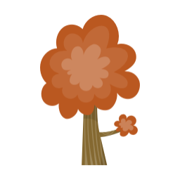 나무, 가을, 주황, 귀여운, 일러스트, 노랑, 자연, 심플, 가을나무, 단풍, Tree, Fall, Autumn, Simple, Natural, 가을여행, 단풍놀이, 단풍여행, 연두, 초록
