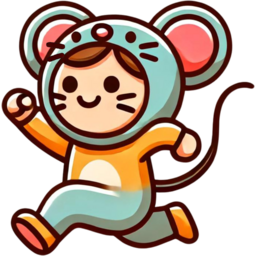 달리기, 동물탈쓰고달리기, 쥐탈, 러닝