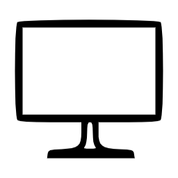 vector, black, 모니터, 컴퓨터, 화면, monitor