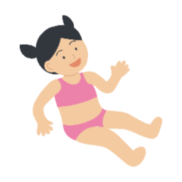여자아이, 여자, 아이, 어린이, 수영복, 여름, 수영, 신난, 미소, 머리, 캐릭터, 사람, 어린이날